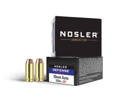 Nosler Defensive Handgun 200 Gr Jhp 10mm Ammunition, 20 Rounds - 39156