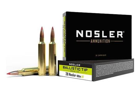 Nosler Ballistic Tip Hunting Brass .28 Nosler 160 Grain | 20 Rounds