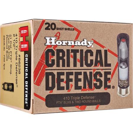 Hornady Critical Defense Triple Defense 410 Gauge 2.5