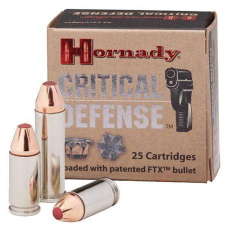 Hornady Critical Defense .38 Special Ammunition 25 Rounds FTX 110 Grains