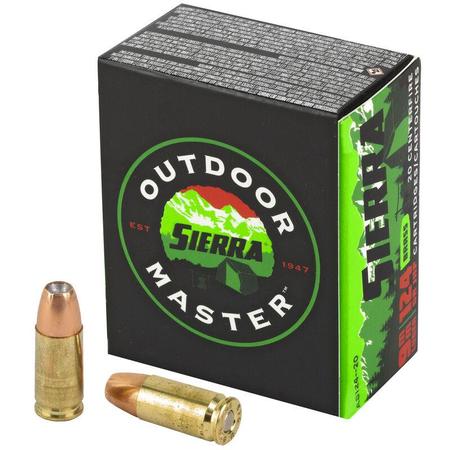 Sierra Outdoor Master 9mm Luger 124 Grain Sports Master JHP | 20 Rounds