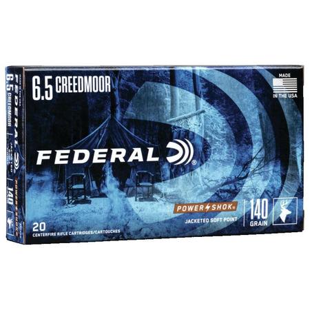 Federal Premium 6.5 Creedmoor 140 Grain JSP | 20 Rounds