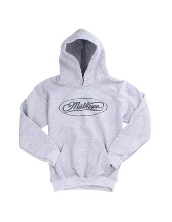 Mathews Youth Grey Logo Hoodie