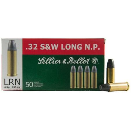 Sellier & Bellot .32 Smith & Wesson Long 100 Grains LRN | 50 Rounds