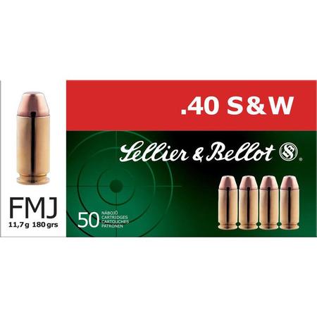 Sellier & Bellot .40 Smith & Wesson 180 Grain FMJ | 50 Rounds