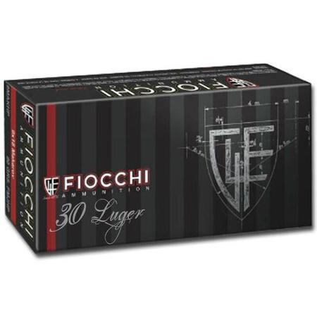 Fiocchi Classic .30 Luger Ammunition 50 Rounds Jacketed Soft Point 93 Grains