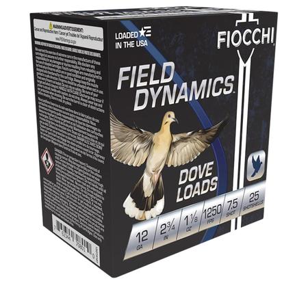 Fiocchi Field Dynamics Dove & Quail 12 Gauge 2.75