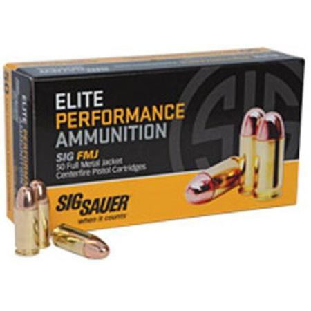 Sig Sauer Elite Performance 9mm Luger 115 Grain FMJ | 50 Rounds