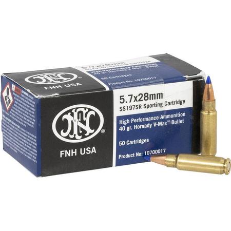 FNH SS197SR 5.7x28 Sporting 40 Grain V-Max 2034 fps