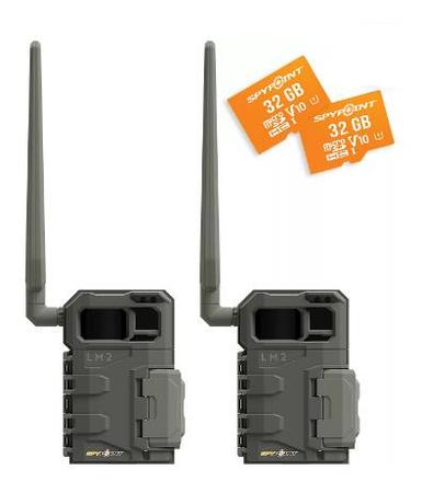 Spypoint LM-2-NW Nationwide Twin Pack + 2 Memory Cards