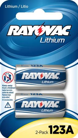 Rayovac CR123A 3V Li-Ion | 1500 mAh 2 Pack