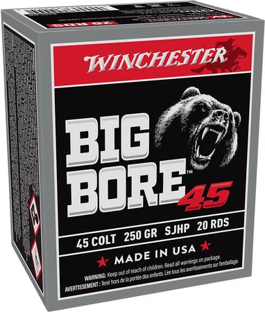 Winchester Big Bore 45 Colt (LC) 250 Grain SJHP | 20 Rounds