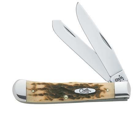 Case Trapper Amber Bone Two Blade