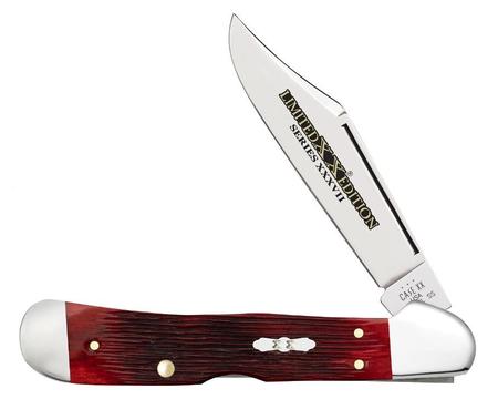 Case Limited Edition XXXVII CopperLock | Old Red Barnboard Jig/SS Stag Bone/Nickle Handle