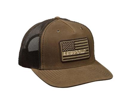 Leupold Flag Waxed Canvas Trucker Hat