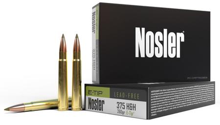 Nosler E-Tip 375 H&H Mag 260 Grain | 20 Rounds