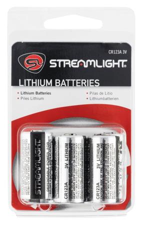 Streamlight CR123A Lithium Batteries 6 Pack