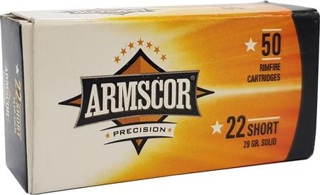 Armscor Precision 22 Short 29 Grain | 50 Rounds