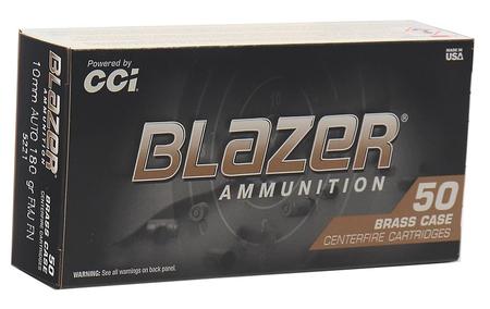 CCI Blazer Brass 10mm Auto 180 gr 1200 fps (FMJ) 50 Round Box