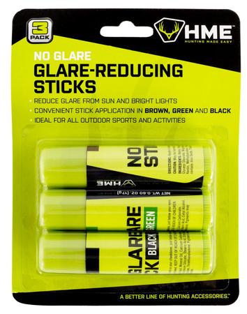 HME Face Paint | No Glare - Black/Brown/Dark Green Stick