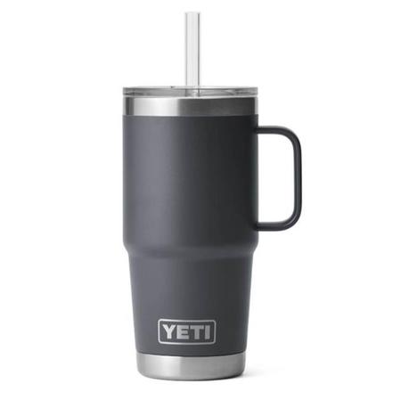 Yeti Rambler 25 Oz Straw Mug | Charcoal