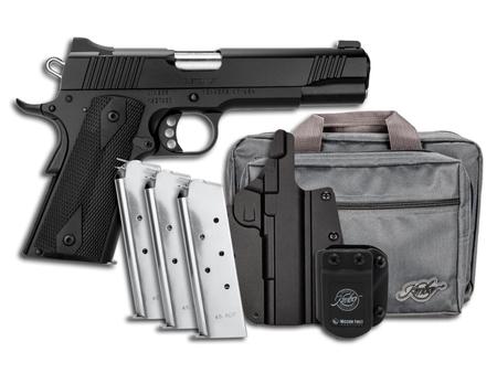 Kimber Custom LW KCB 45 ACP  | KimPro Black | Includes 3 Mags & Range Bag & MFT Mag Carriers & Holster