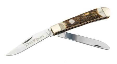 Boker Traditional Series 2.0 Trapper - Clip & Spey - Stag With Nickel Silver Bolsters