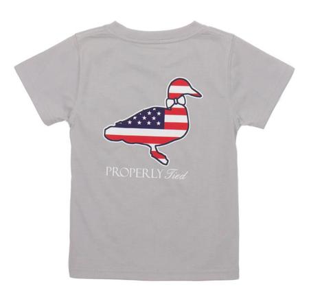 Properly Tied Toddler SS Americana Logo Tee