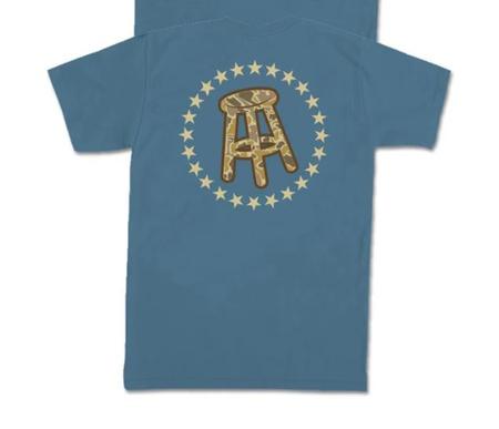 Barstool SS Camo Logo Pocket Tee