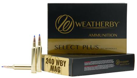 Weatherby Select Plus 240 Wthby Magnum 80 Grain Barnes Tipped TSX Lead Free | 20 Rounds