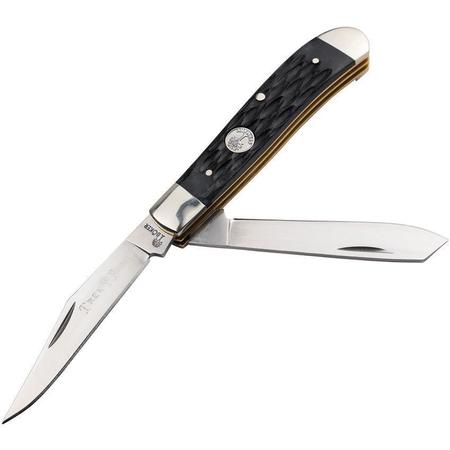 Boker Traditional Series 2.0 Mini Trapper - Clip & Spey - Jig Black Bone & Nickle