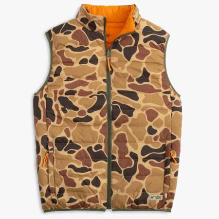 Southern Point Men's Field Series Reversible Vest - Old School & Blaze Orange