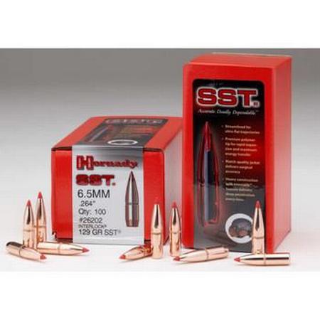 Hornady Super Shock Tip .264 Diameter 6.5mm 129 Grain SBT | 100 Per Box