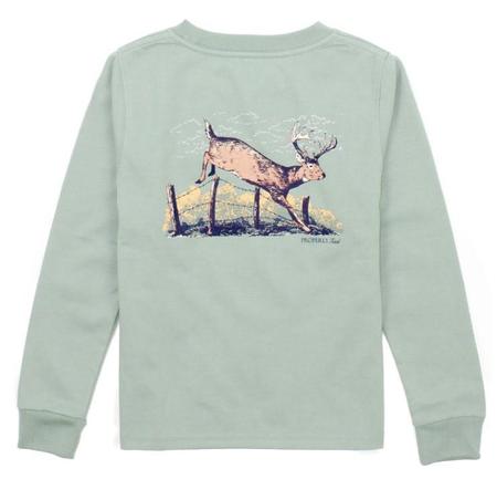 Properly Tied Infant LS Jumping Buck T Shirt