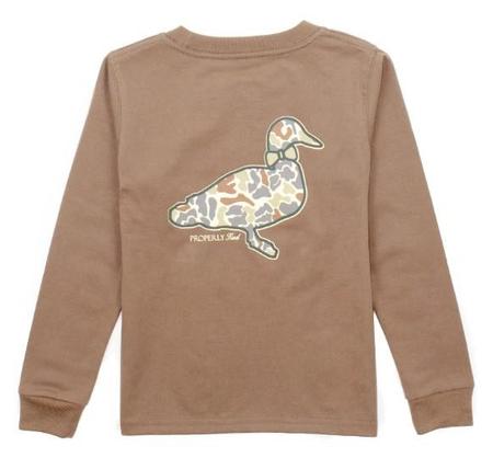 Properly Tied Infant LS Field Camo T Shirt