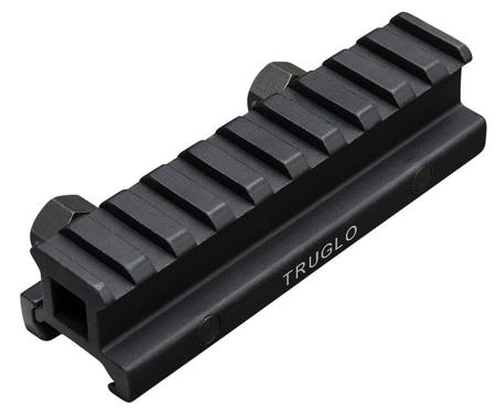 TruGlo TG8980B Picatinny Riser Mount  Matte Black Anodized