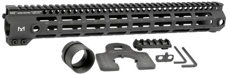 Midwest Industries MIG4M15 Tactical G4M Handguard AR-15 Black Hardcoat Anodized Black 15' 6061-T6 Aluminum M-LOK