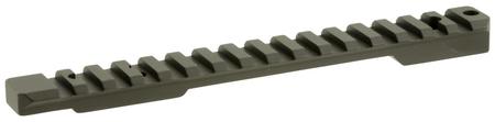 Talley PLO252700 Remington 700 Picatinny Rail  Black Anodized Long Action 0 MOA