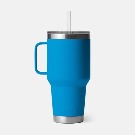 Yeti Rambler 35 Oz Straw Mug | Big Wave Blue