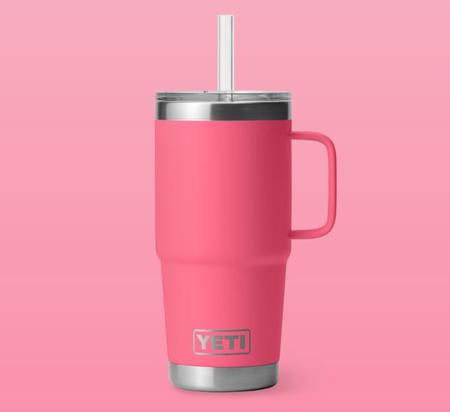 Yeti Rambler 25 Oz Straw Mug | Tropical Pink