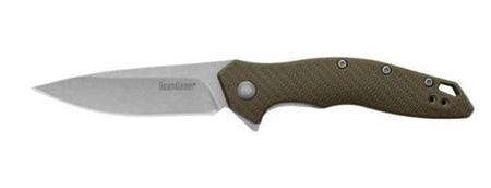 Kershaw Shoreline - Drop Point - Stonewashed & Olive