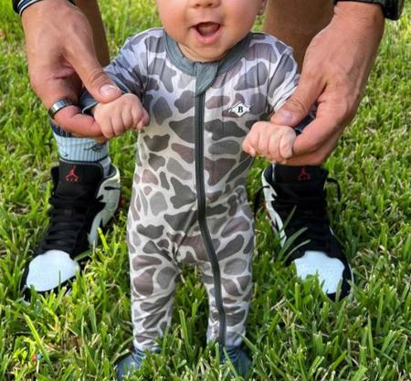 Burlebo Baby Zip Up Onesie - 2 Camo Choices!