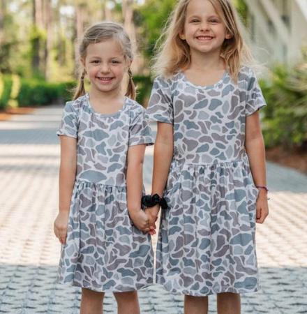 Burlebo Toddler Girl's Classic Deer Camo Dress