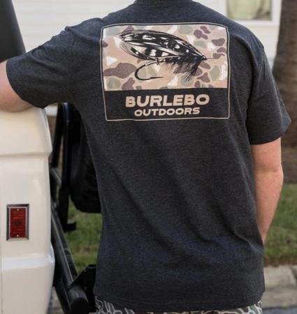 Burlebo Men's SS Camo Big Fly Tee