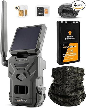 Spypoint Valhalla Package - Flex-S, LIT-22, 32GB Micro SD Card, Neck Gaiter