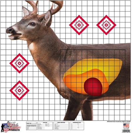 Pro-Shot Whitetail Sight-In Deer Heavy Paper Hanging Universal - 5 Pack