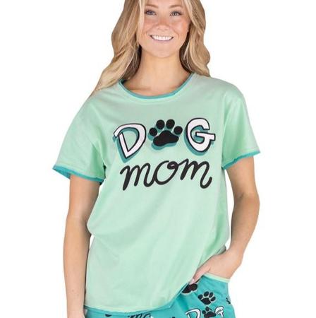 Lazyone Women's Dog Mom Pajama Tee