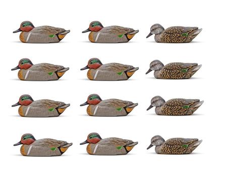 Rig 'Em Right Decoys Green Wing Teal 6 Pack