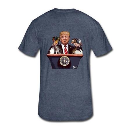 Tyler Spitzmiller 45 Trump And Ducks Next Level Fitted T-Shirt