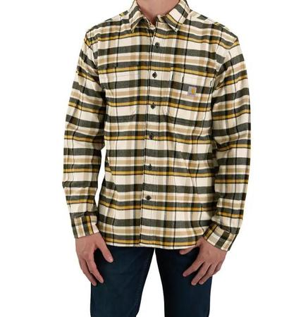 Carhartt Men's LS MW Flannel Plaid Shirt